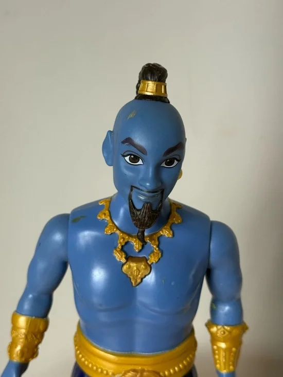 Disney Live Action Aladdin 2018 Hasbro Singing Will Smith Genie Doll Figure 12” - Picture 8 of 9